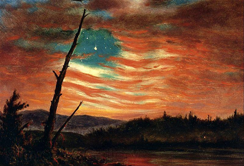 Frederick Edwin Church Our Banner in the Sky Germany oil painting art
